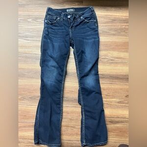 Silver Jeans Women's Dark Blue Boot Cut Jeans